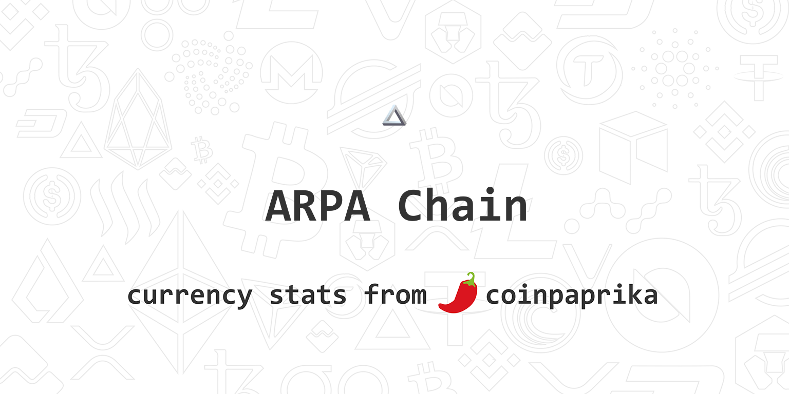 ARPA Chain (ARPA) Price, Charts, Market Cap, Markets ...