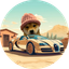 Dog Wif Bugatti logo