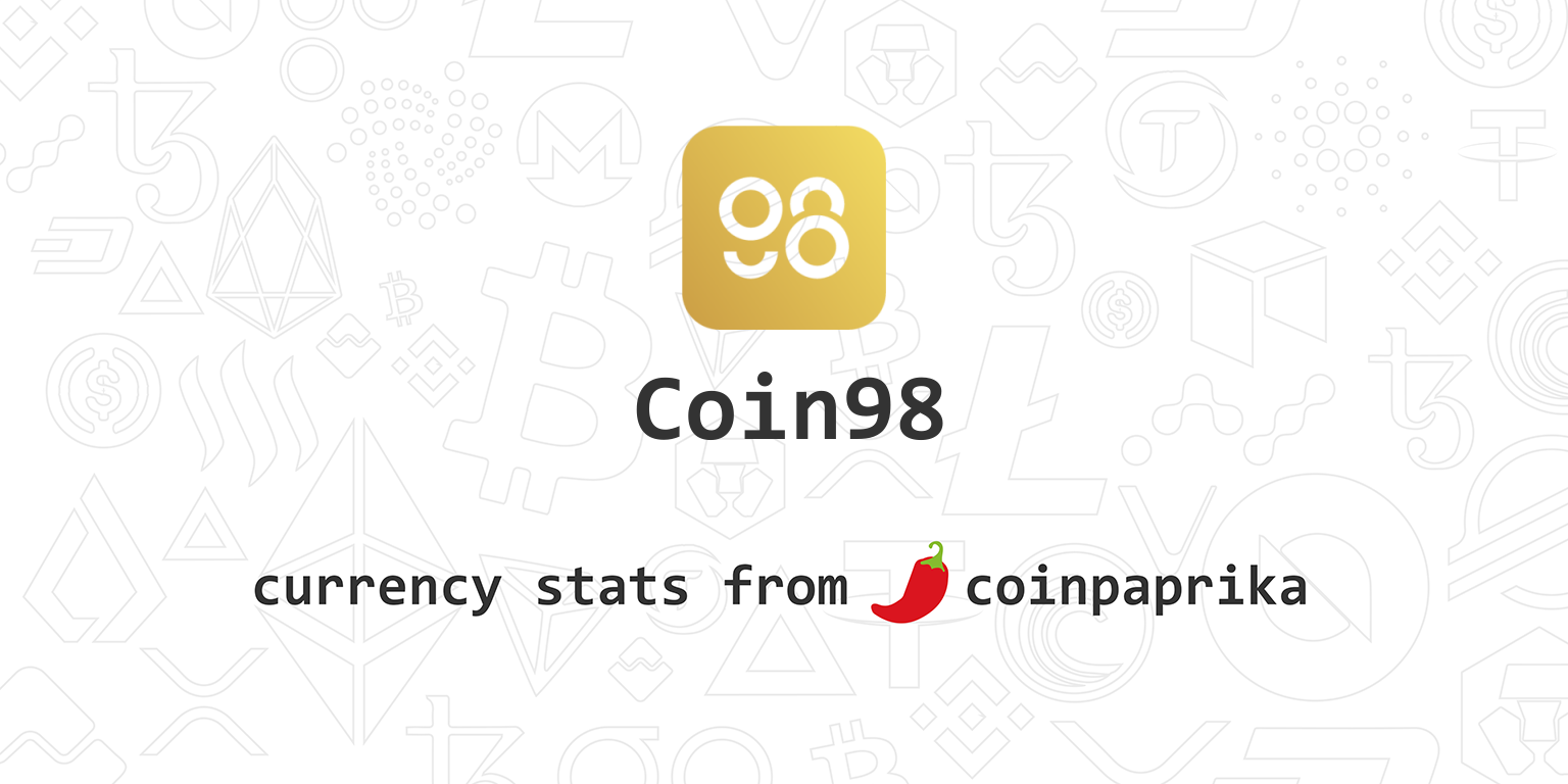 Coin98 (C98) Price, Charts, Market Cap, Markets, Exchanges ...