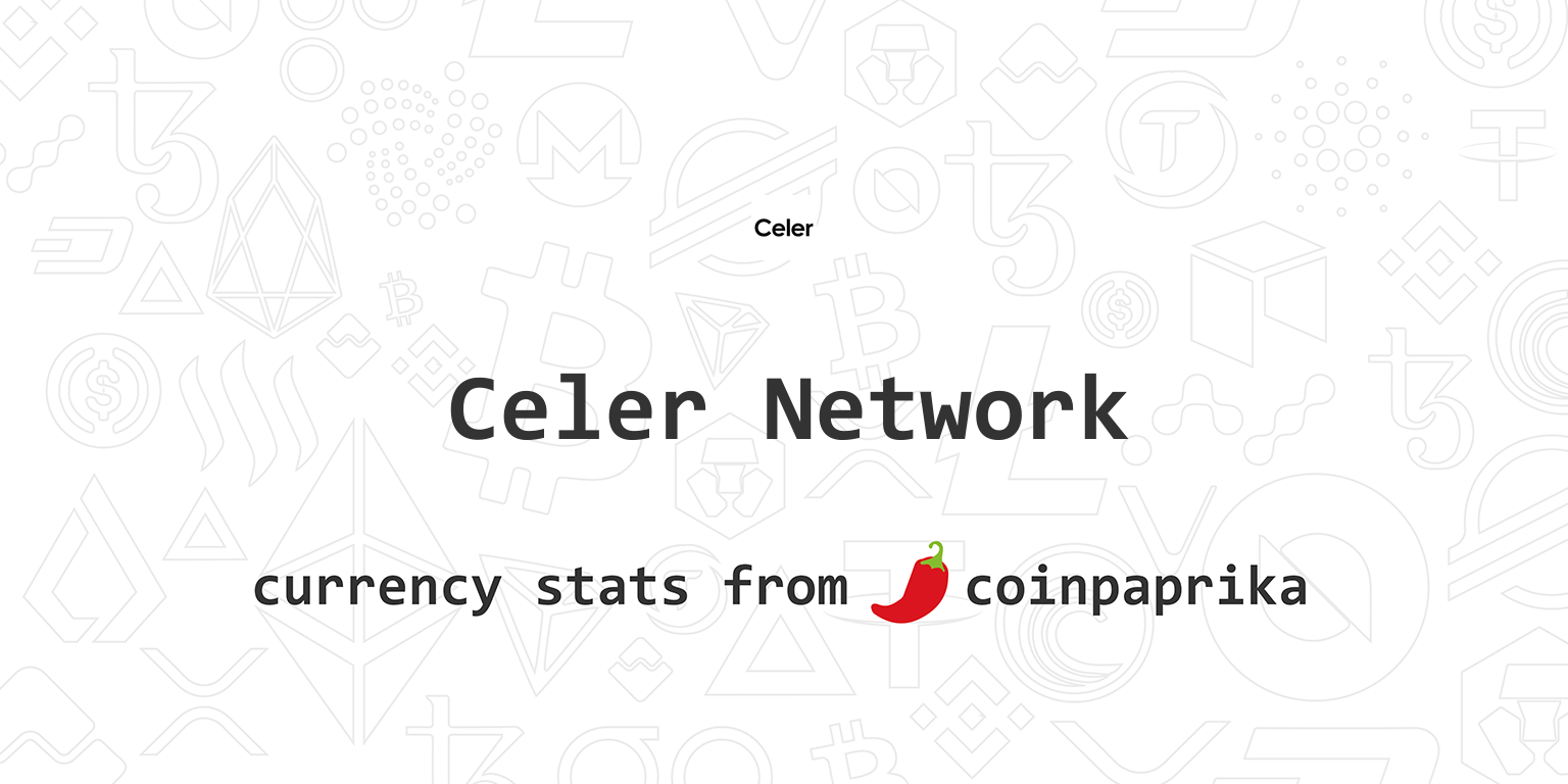 Celer Network (CELR) Price, Charts, Market Cap, Markets ...
