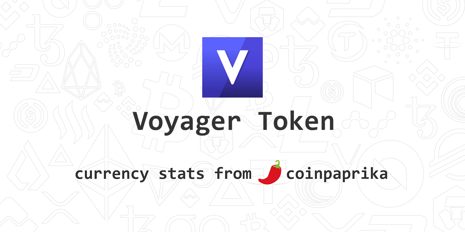 Voyager Token (VGX) Price, Charts, Market Cap, Markets ...