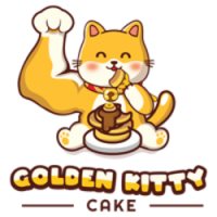 Golden Kitty Cake