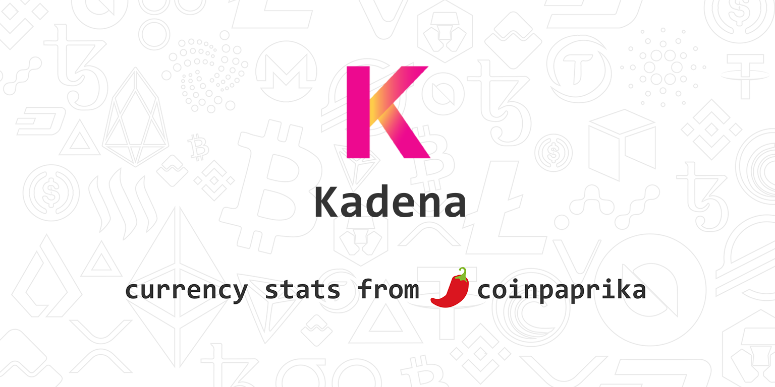 Kadena (KDA) Price, Charts, Market Cap, Markets, Exchanges ...