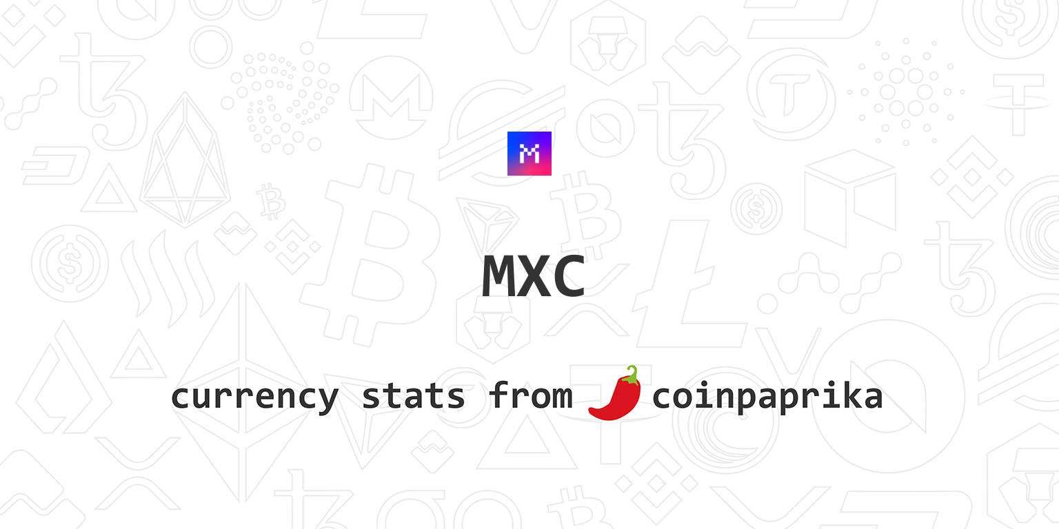 Machine Xchange Coin (MXC) Price, Charts, Market Cap ...