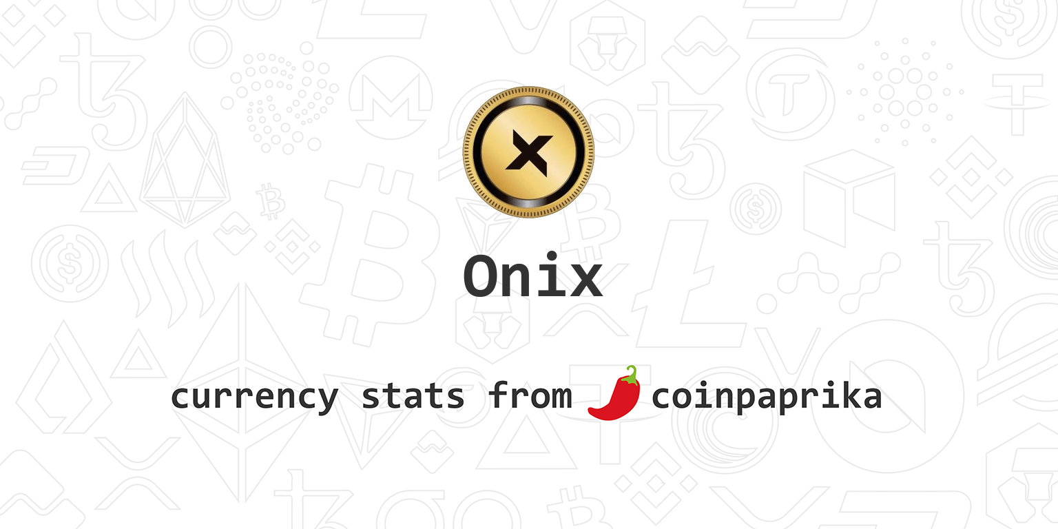 Onix cryptocurrency decentralized blockchain network cryptocurrency