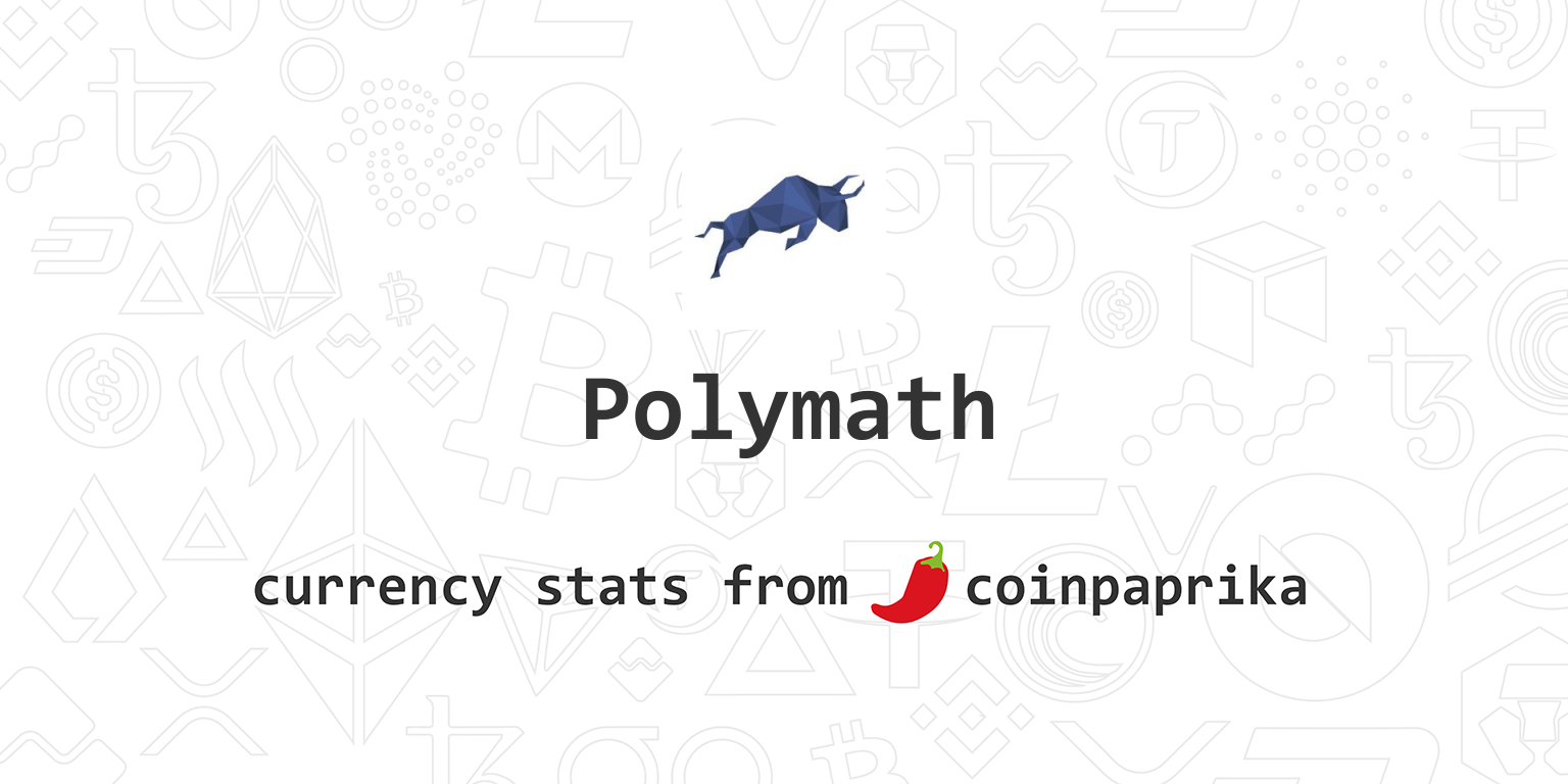 Polymath (POLY) Price, Charts, Market Cap, Markets ...