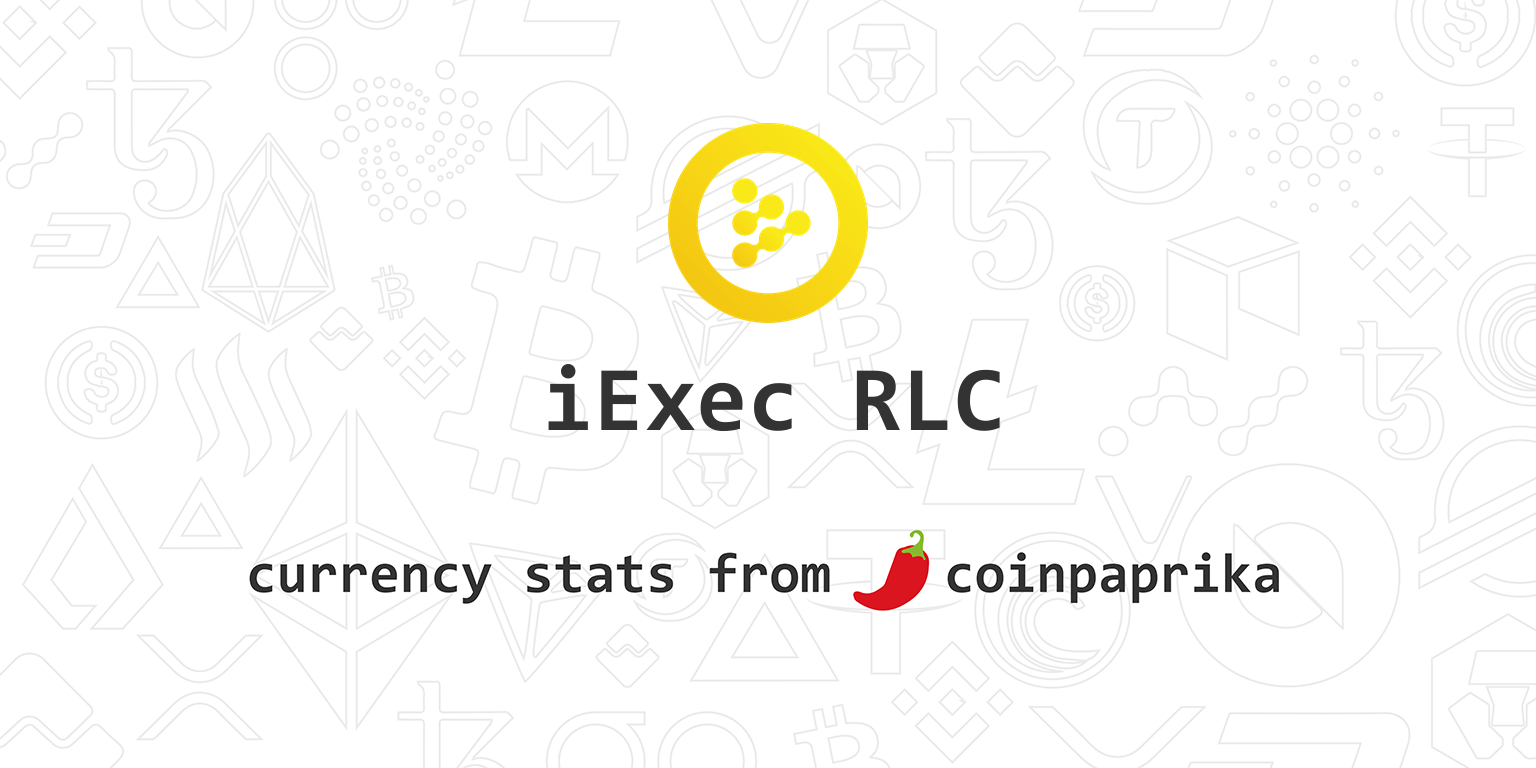 iExec RLC (RLC) Price, Charts, Market Cap, Markets ...