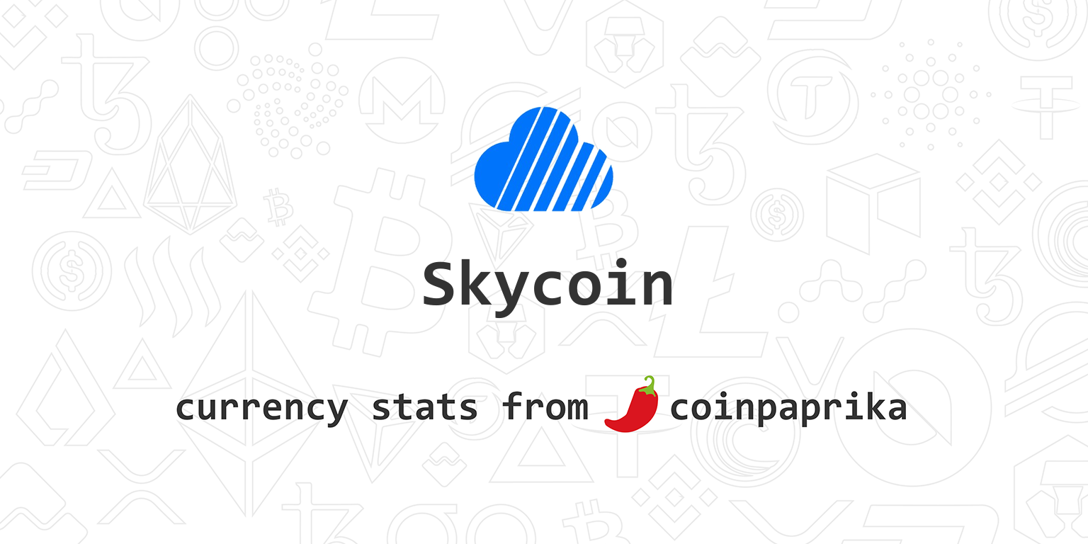 Skycoin (SKY) Price, Charts, Market Cap, Markets ...
