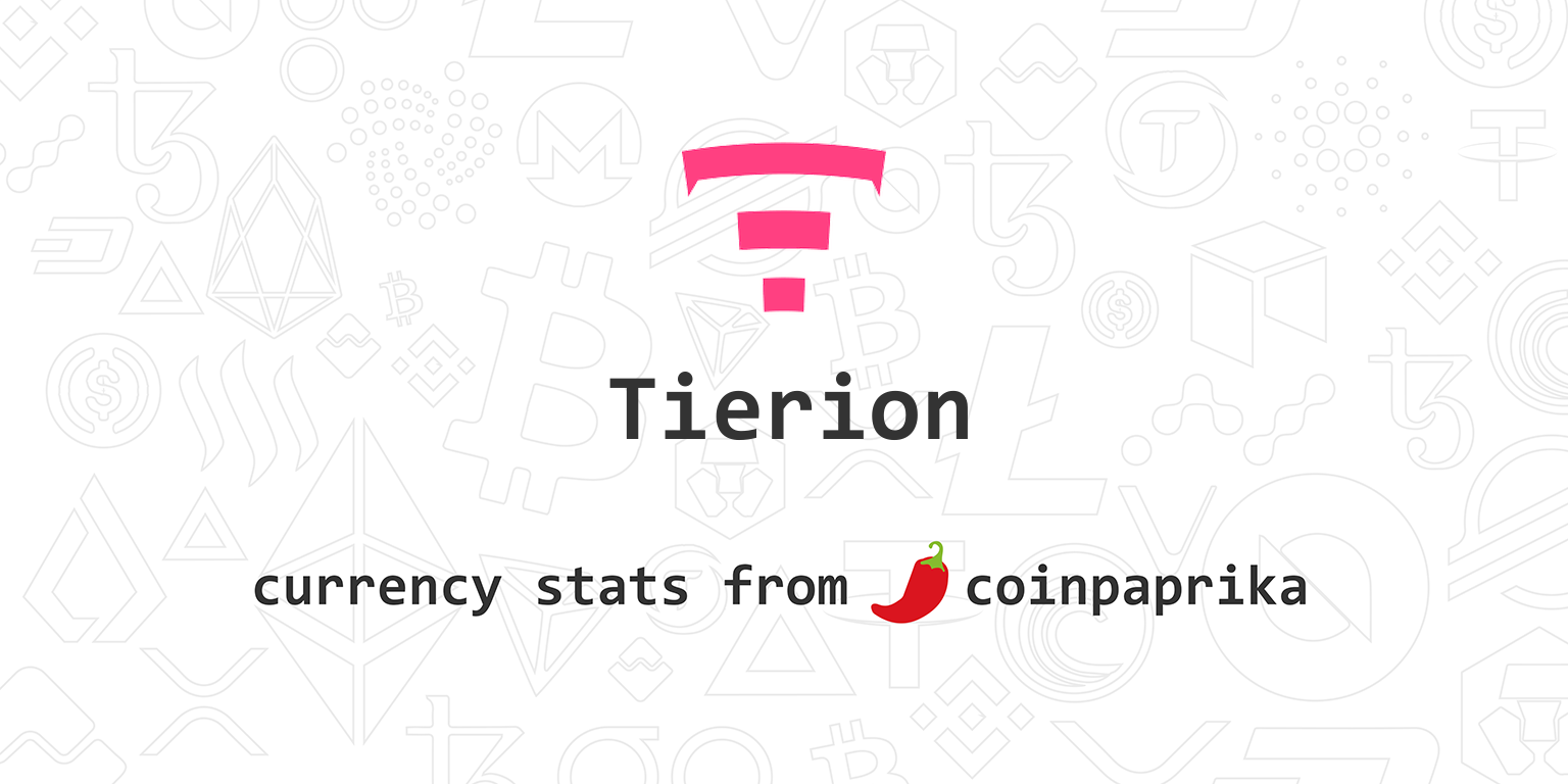 Tierion (TNT) Price, Charts, Market Cap, Markets ...