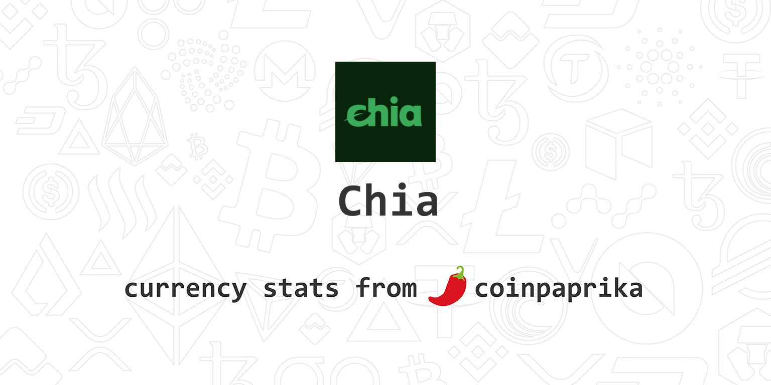 Chia (XCH) Price, Charts, Market Cap, Markets, Exchanges ...