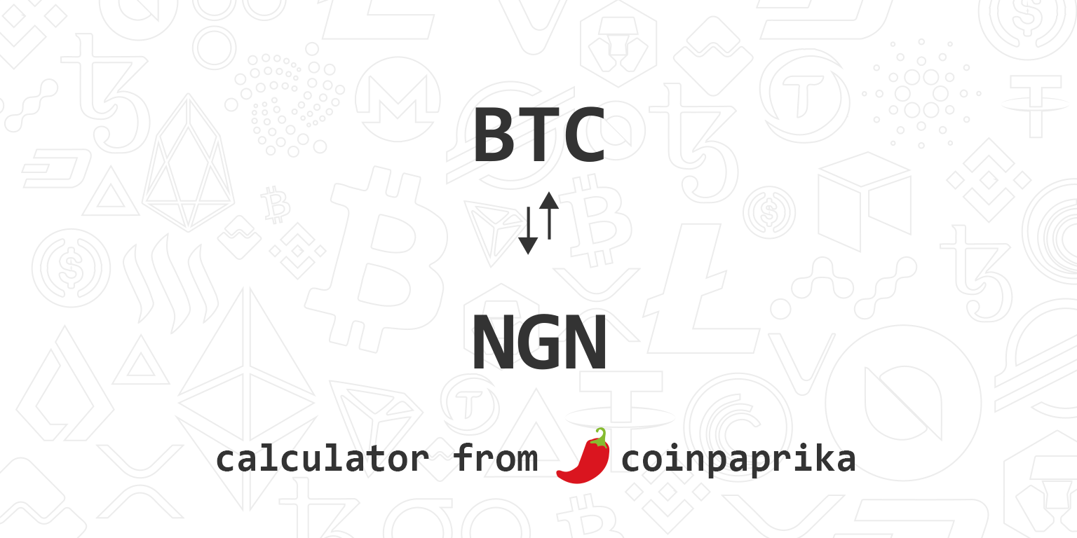 kaip apskaičiuoti bitcoin į naira