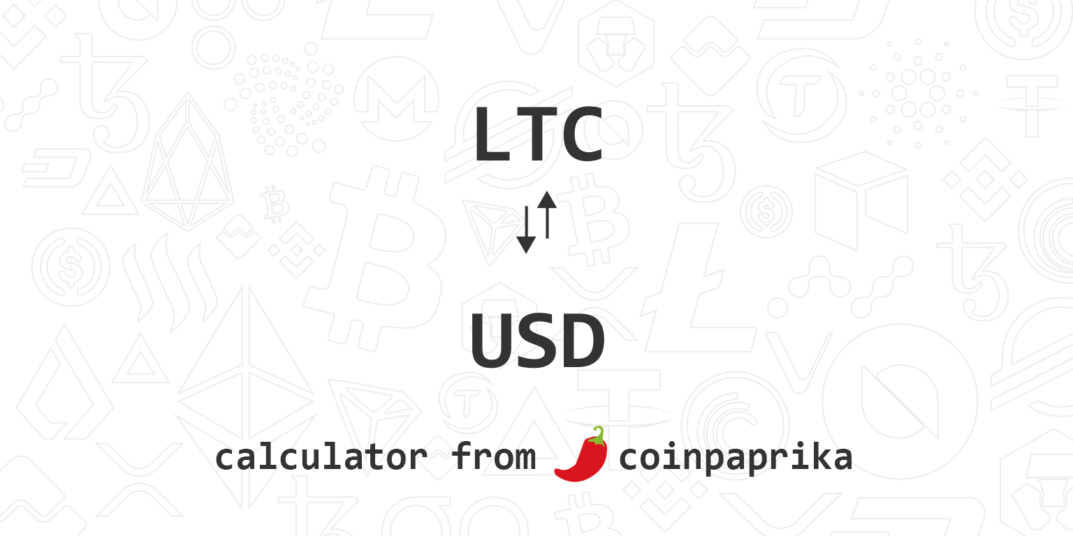 Ltc usd калькулятор обменник сбера на биткоин