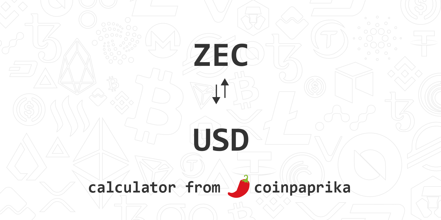 Zcash to usd calculator образец справки об обмене биткоин