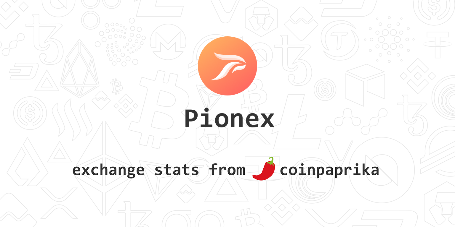 Pionex Exchange Statistics | Pionex Volume, Markets ...