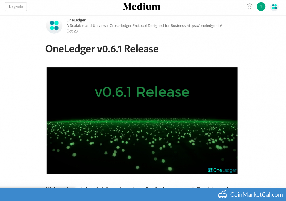 OneLedger v0.6.1 Release image