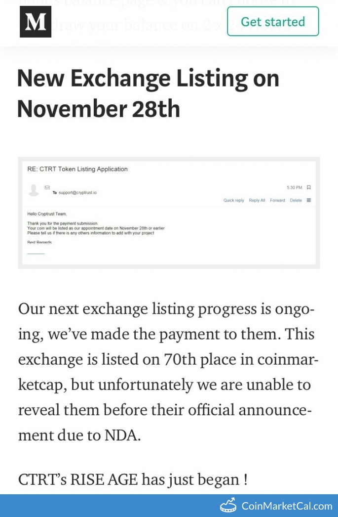 Exchange Listing image