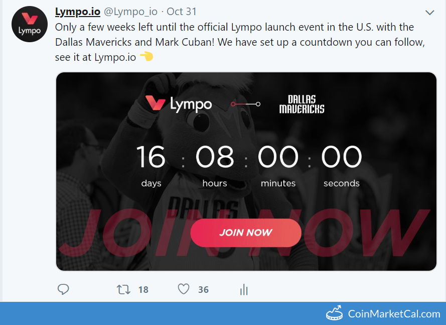 Lympo App USA Launch image