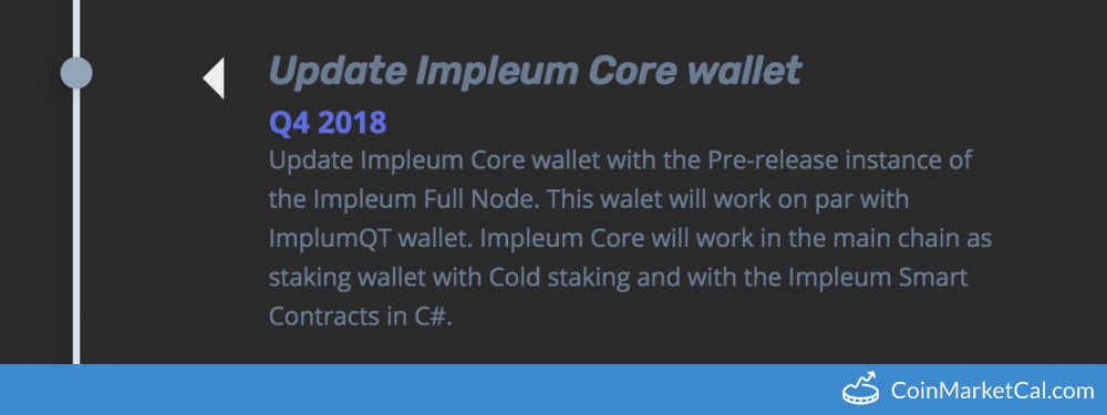 Impleum Core Wallet Release image
