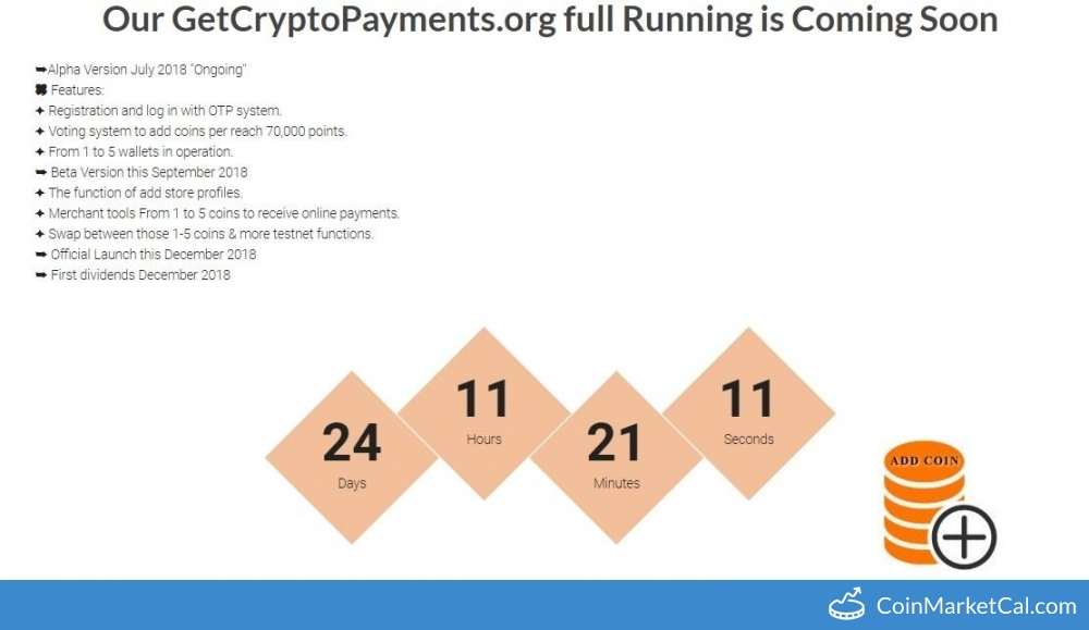 GetCryptoPayments Launch image