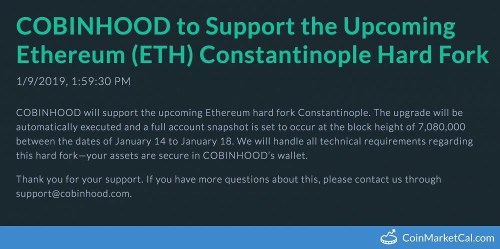COBINHOOD Fork Support image