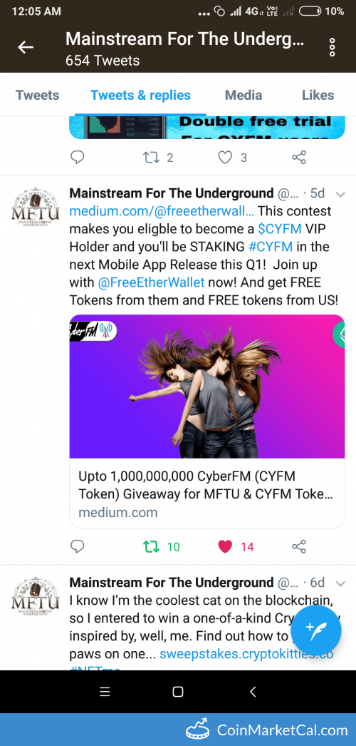 CYFM Airdrop Giveaway image