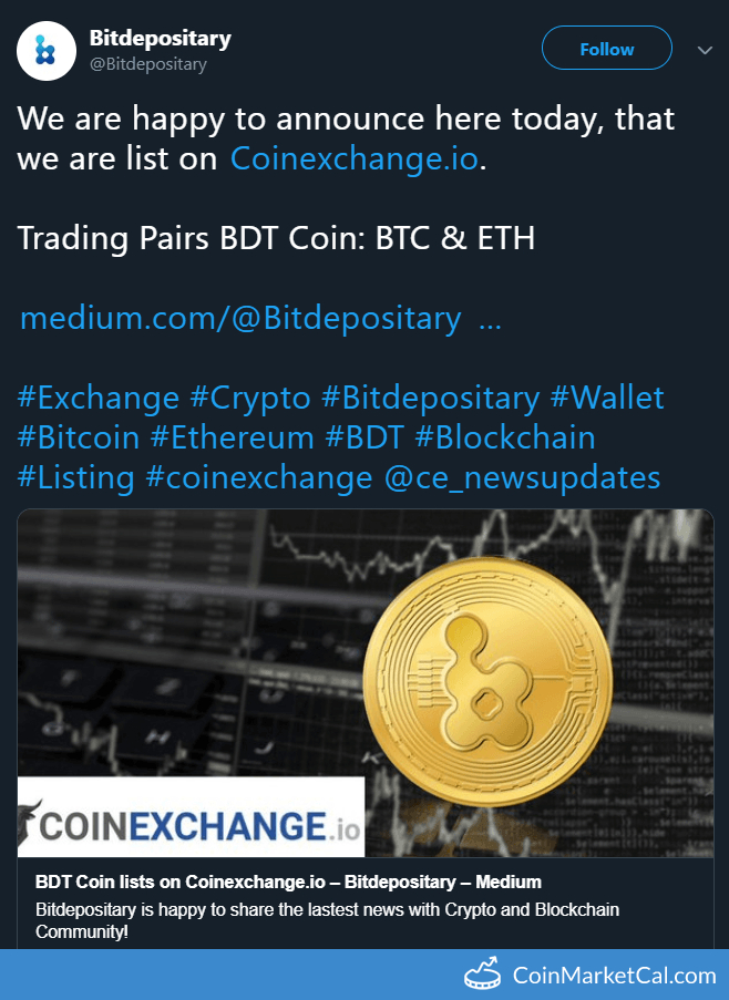 Coinexchange Listing image