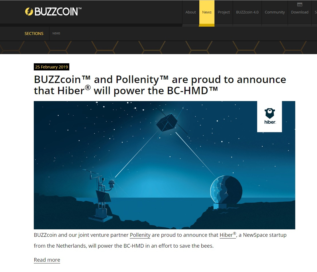 BUZZcoin partnership with HiberGlobal announced image