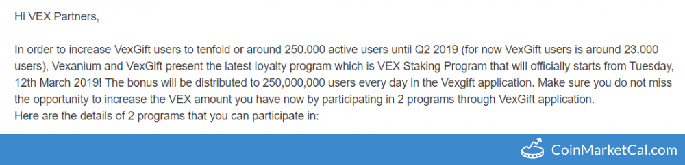 VEX Staking Campaign image
