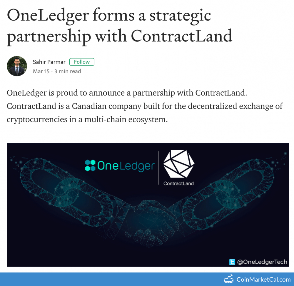 OneLedger x ContractLand image