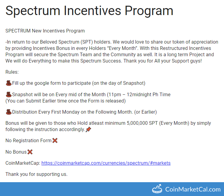 SPT Incentives Program image