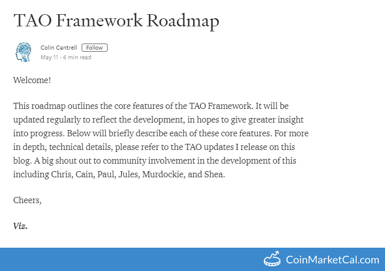 Framework Roadmap image
