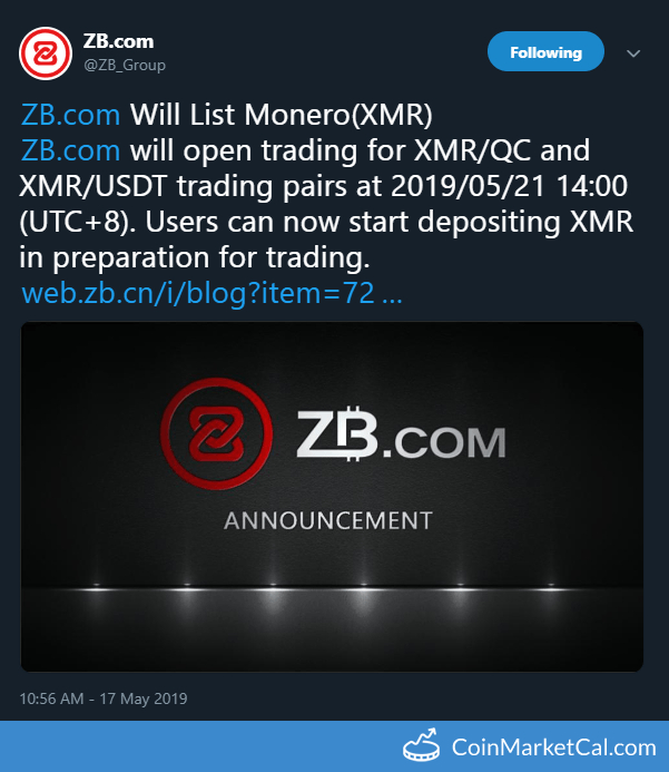 ZB Exchange Listing image