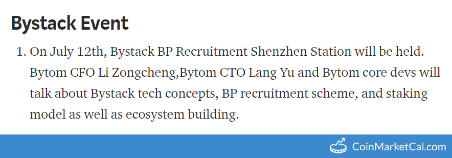 Bystack BP Recruitment image