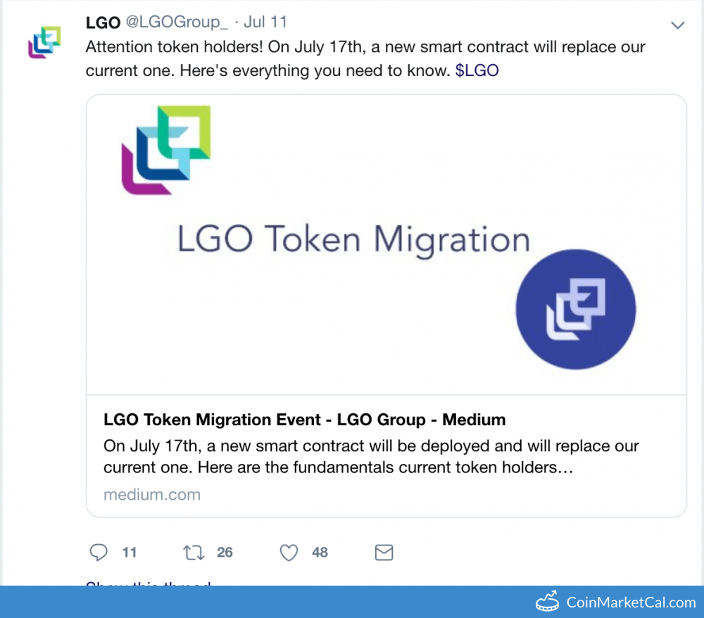 LGO Token Migration Event image