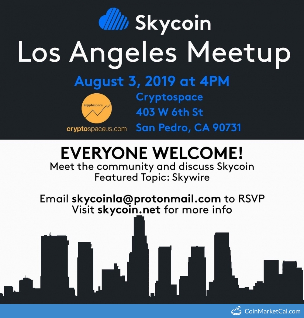 Los Angeles Meetup Skycoin Event Coinpaprika