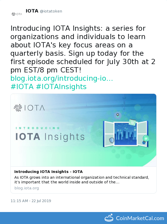 IOTA Insights (First Ep.) image