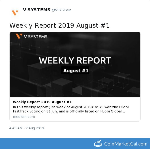 Weekly Report Aug #1 image