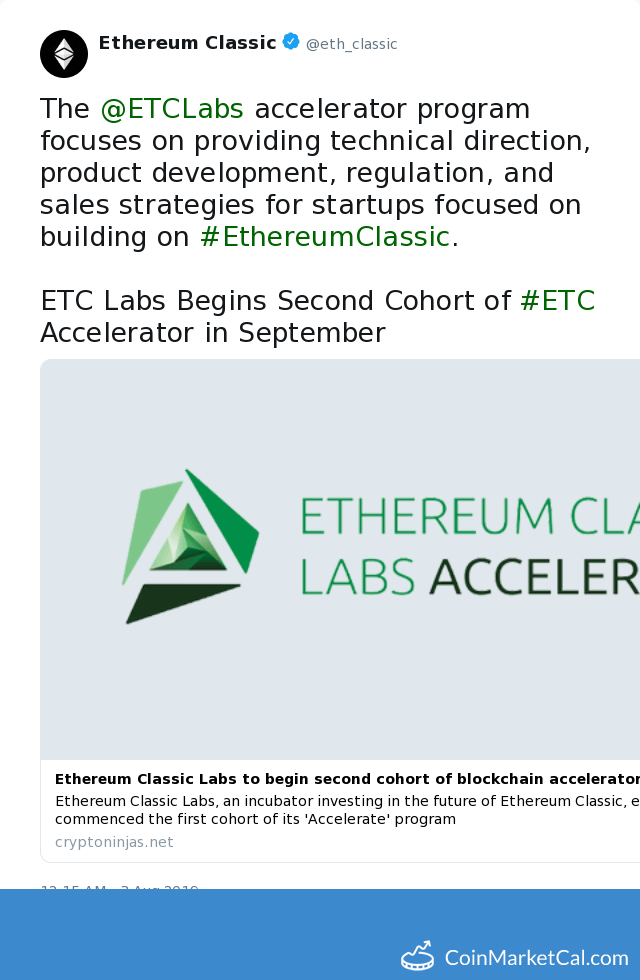 ETC Labs Second Cohort image