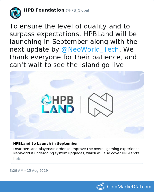 HBPLand Launch image