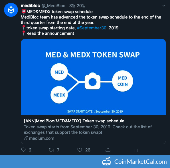 MediBloc Token Swap image
