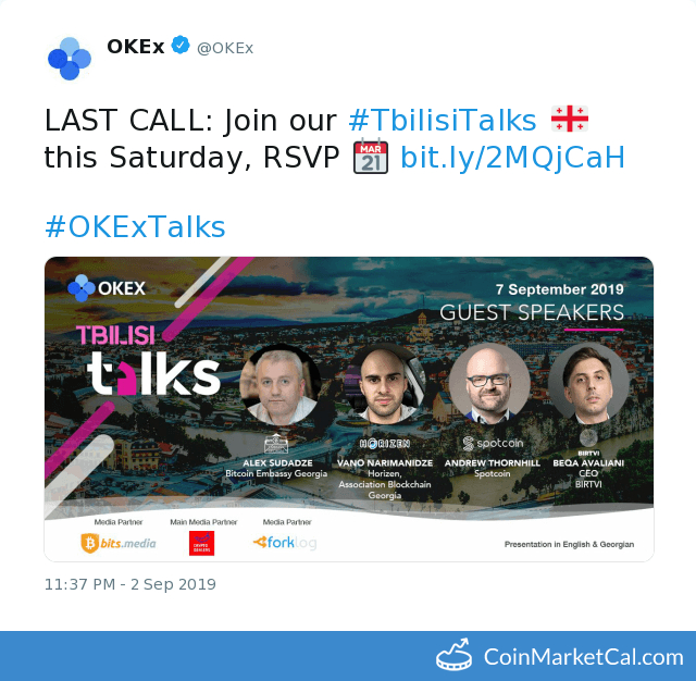 OKEx Talks 2019 - Tbilisi image