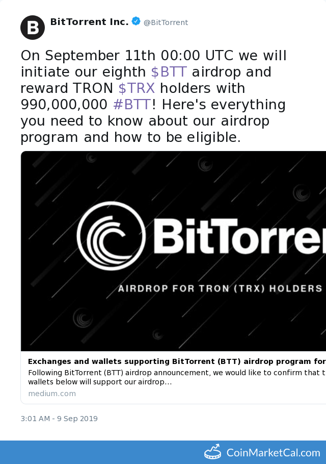 Airdrop for TRX Holders image