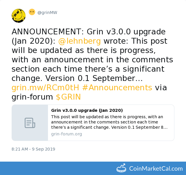 Grin v3.0.0 Upgrade image