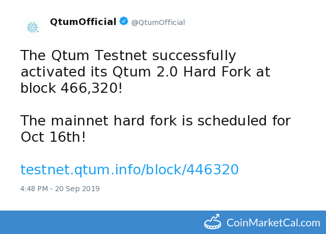 Qtum 2.0 Hard Fork image