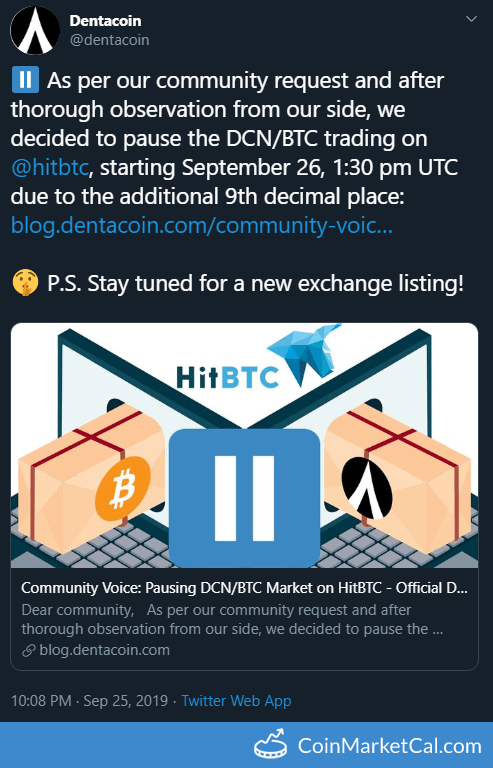 HitBTC Trading Paused image