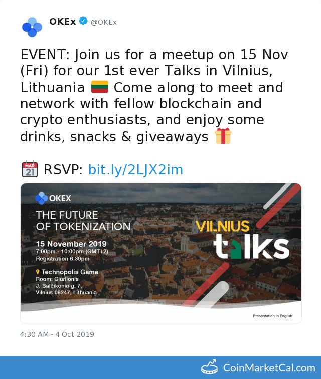 OKEx Talks - Vilnius image
