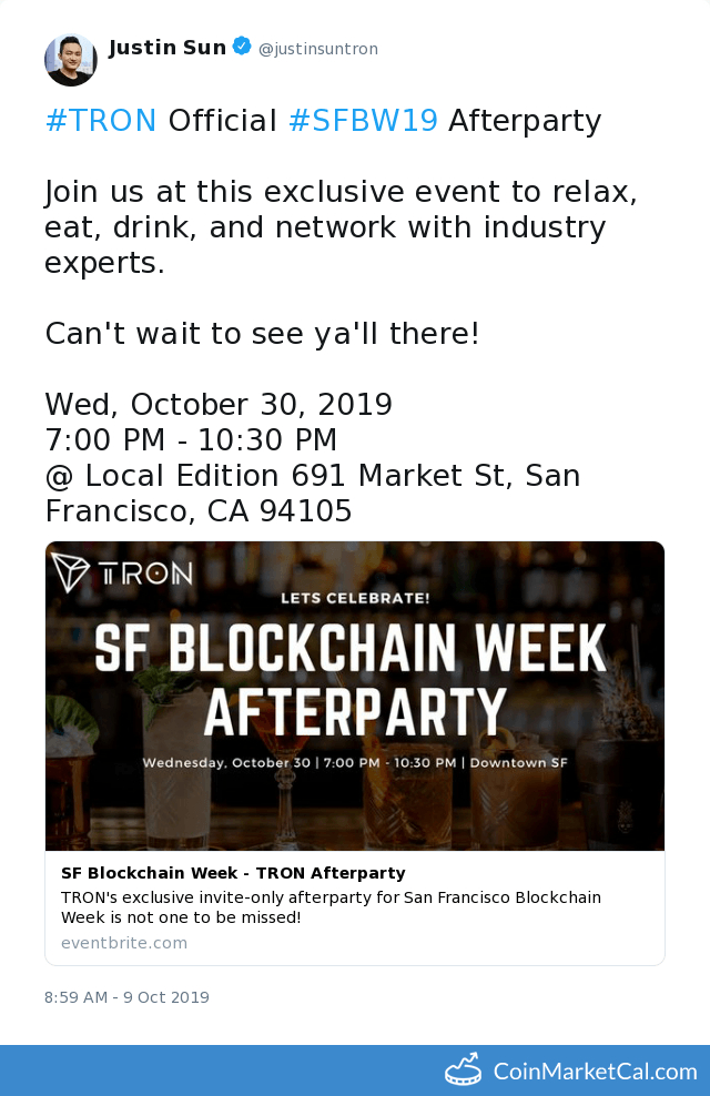 SFBW19 Afterparty image