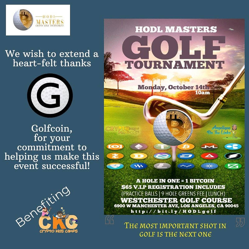 HODL Masters Crypto Golf Tournament image
