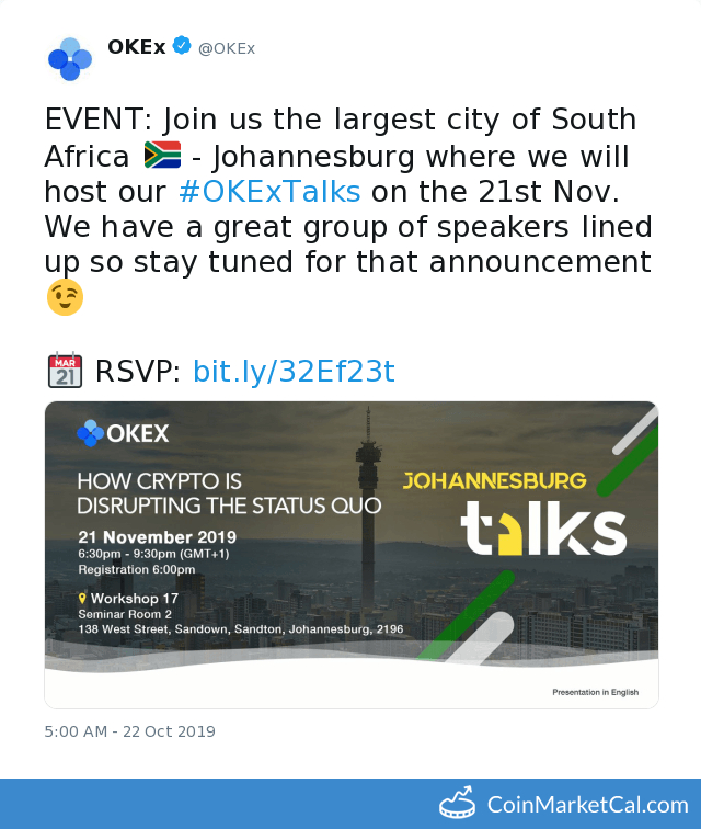 OKEx Talks - Johannesburg image