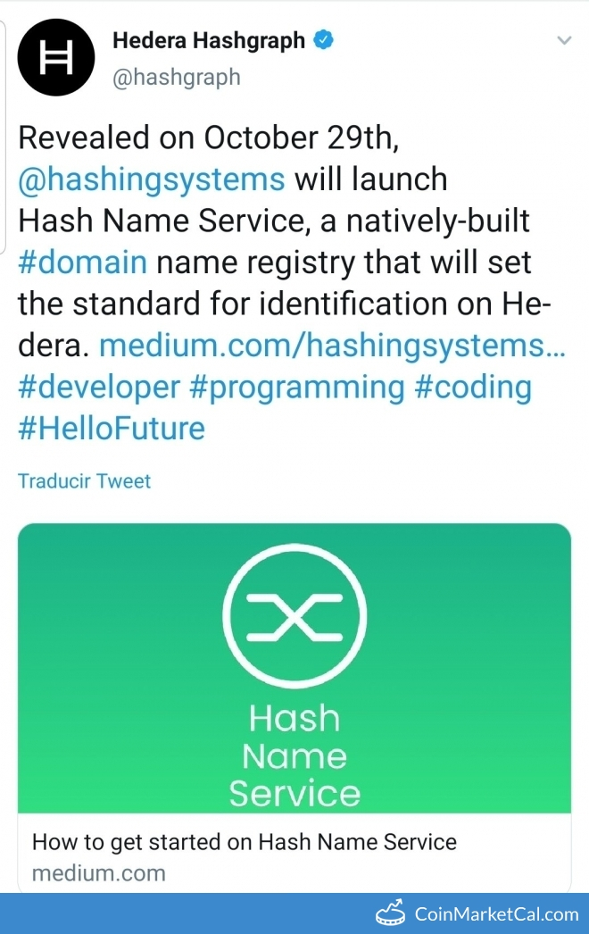 Launch Hash Name Service image
